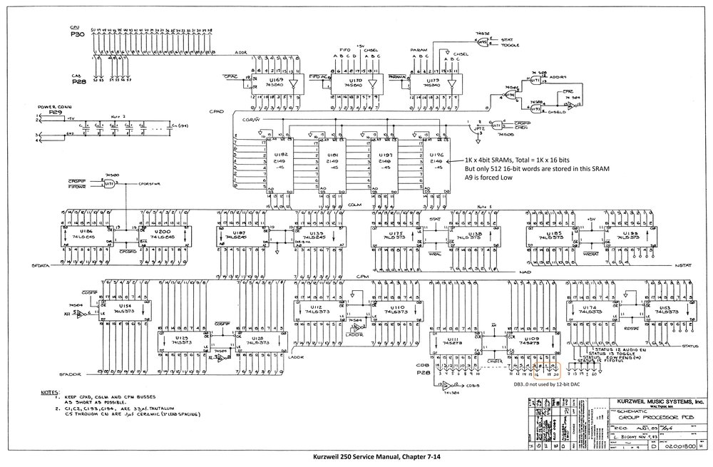 Schematic CGP Board, 4 sheets - Sheet 1